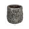 Hello Honey® 7" Gray Embossed Pattern Decorative Terra Cotta Planter